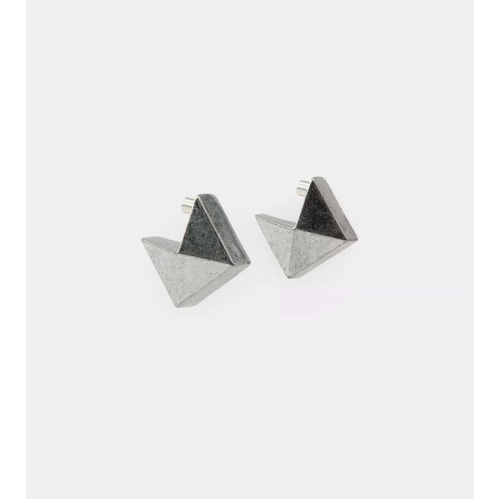 Zara GEOMETRIC SHAPE HOOP EARRINGS